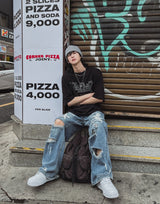 Estory レタリング半袖Tシャツ