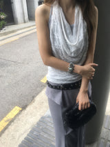 ダブルラップ アイレット スリムベルト