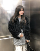 ティティ シアリング クロップ ファー ジャケット