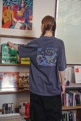 ブルーウェーブピグメント半袖Tシャツ