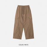 Slick Cargo Fleece Wide Pants 4C