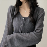 Lottie span two-button cardigan