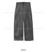 Luden ワイドピンタックウールスラックス
