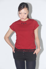 Lace Dew Tee - Red