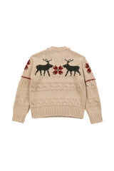 Deer Tweed Knit [Beige]