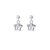 [Silver 925] Cubic Star Earrings