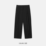 LMN ディオリベットツータックコットンワイドパンツ (4 colors)