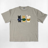 NUSL アニマルズオーバーフィットピグメントTシャツ - 5COLOR