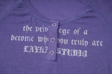 Kaia Gothic Lettering Henley Top