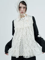 lace ruffle flare shirts