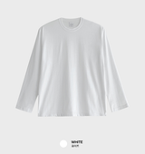 [ Self-made ] シグネチャーエッセンシャルオーバーフィットプレーンロングスリーブTシャツ