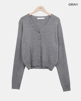 Hunin Basic V-Neck Knit Cardigan