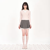 PETITE LAYERED WINTER BLOUSE - PINK