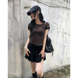 ポージーレースパフTシャツ