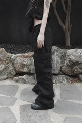 urban form wide zip cargo pants