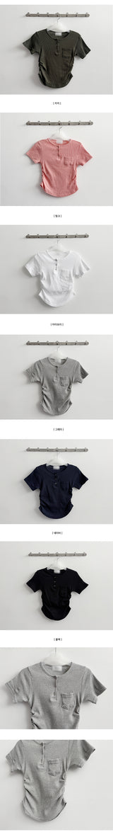 Tote span snap pocket short sleeve