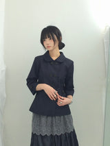 Semi-A-Line Double Button Jacket