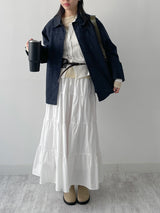 Betty Cotton Work Half Jacket