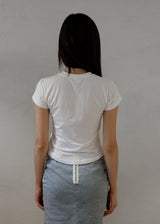 Rose Stud Graphic T-Shirt_White