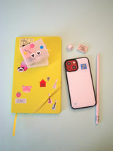 white square patch epoxy phone case