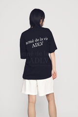 24FW BRUSHING TEETH GIRL BABY FACE SHORT SLEEVE T-SHIRT (OVERSEAS EXCLUSIVE) BLACK