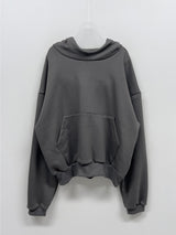 メロウオーバーフィット裏起毛フードTシャツ