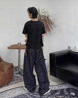 Ropel Summer Non-Faded Raw Denim Pants