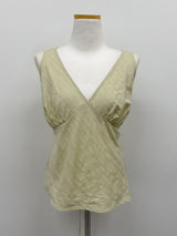 Hachi Shirred Strap Sleeveless Blouse