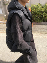 Tailed Padded Hooded Vest 3C