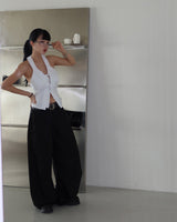 [UNISEX] Wide Balloon Oversized-Fit Slacks