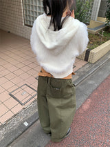 BALLOON SNAP WIDE PANTS (3C)