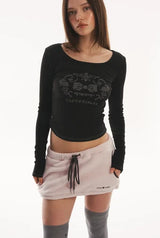 Dotty tee - black