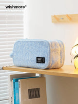 Cute Large Capacity Cosmetic Bag Partitioned Layered Travel Storage Bag