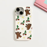 Dancing bear glossy hard case