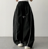 レオストラップバンディングワイドパンツ