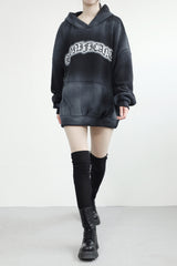 (Unisex) Bush Marble Lettering Hoodie