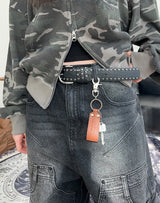 Lowell Layered Cargo Denim Pants