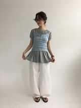 Epo Sheer Button Sleeveless (6color)