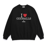 ODBC アイラブスウェットシャツ ブラック