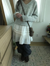 Woody Marl Knit Crossbody Bag (3 Colors)