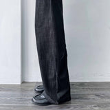 ミネラル グレー リラックスド フルレングス パンツ