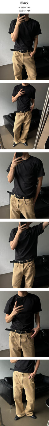 [S/S] Premium コットンクロップTシャツ(4color)