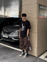 burger track cotton shorts