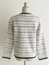 [Two-piece set] Rosy color matching knit cardigan banding skirt set