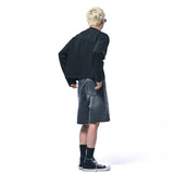 Men's Crop Long Sleeve T-Shirt Black