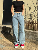 デストロイドワイドデニムパンツ code 21006