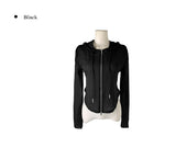 Bato See-through Feminine Hood Zip-Up