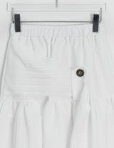 Natan Shirring Belt Banding Long Skirt