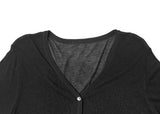 Take See-Through Linen Knit Long Sleeve Cardigan