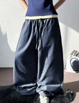 Formi Basic Wide Banding Semi-Balloon Pants 2color
